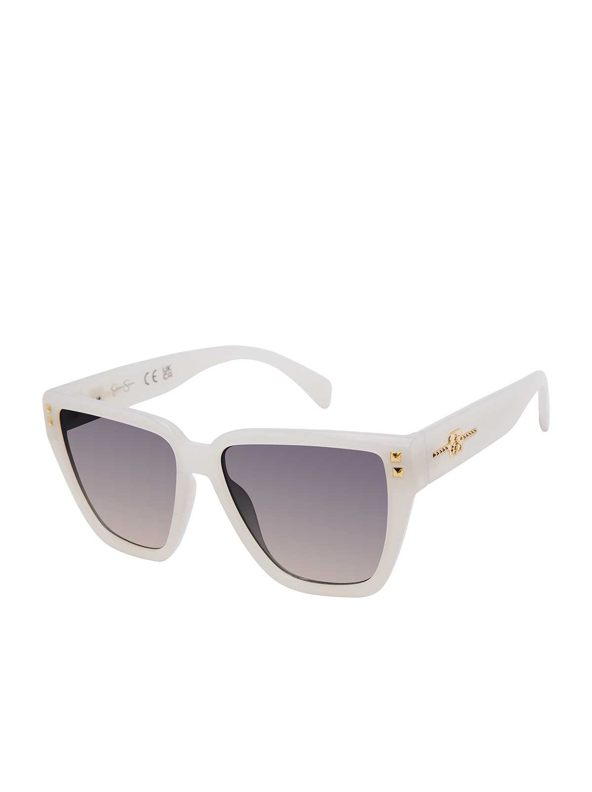 Accessories Star Studded Cat Eye Sunglasses - Cream | Jessica Simpson