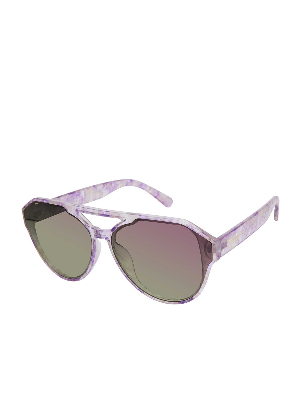 Accessories Aviator Sunglasses - Lilac Marble | Jessica Simpson