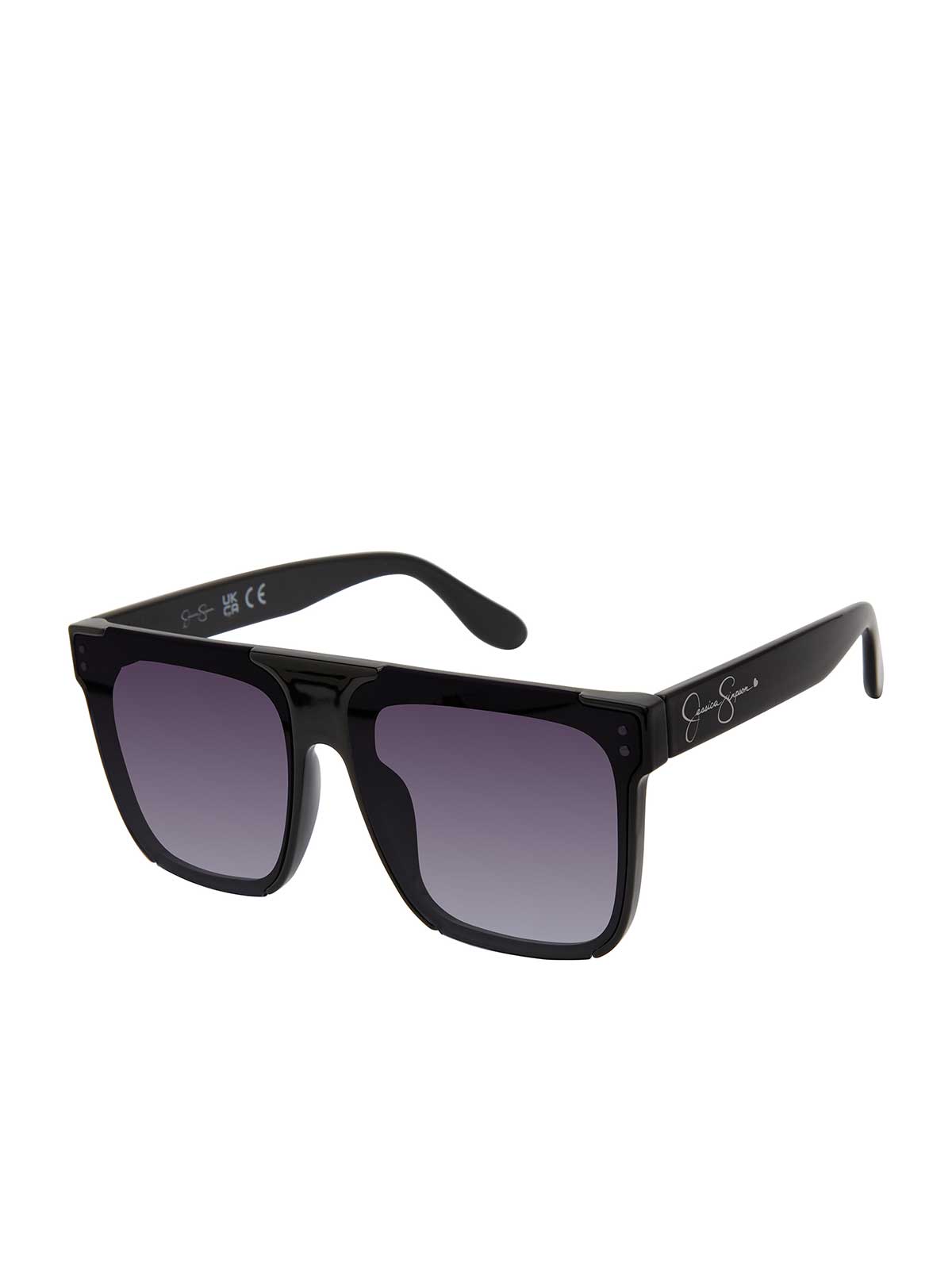 Accessories Oversized Square Sunglasses - Black | Jessica Simpson