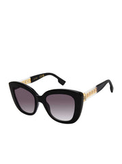 Accessories Glamorous Cat Eye Sunglasses - Black & Clear | Jessica Simpson