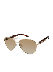 Accessories Metal Aviator Pilot Sunglasses - Gold & Leopard | Jessica Simpson