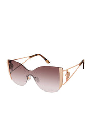 Accessories Metal Cat Eye Shield Sunglasses - Rose Gold | Jessica Simpson