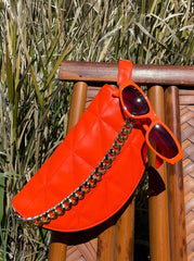 Accessories Vintage Oval Sunglasses - Orange | Jessica Simpson