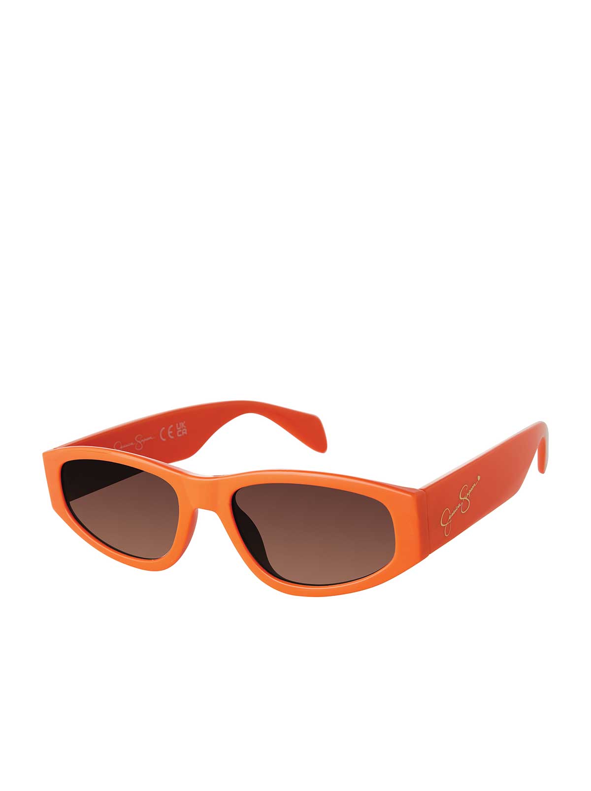 Accessories Vintage Oval Sunglasses - Orange | Jessica Simpson