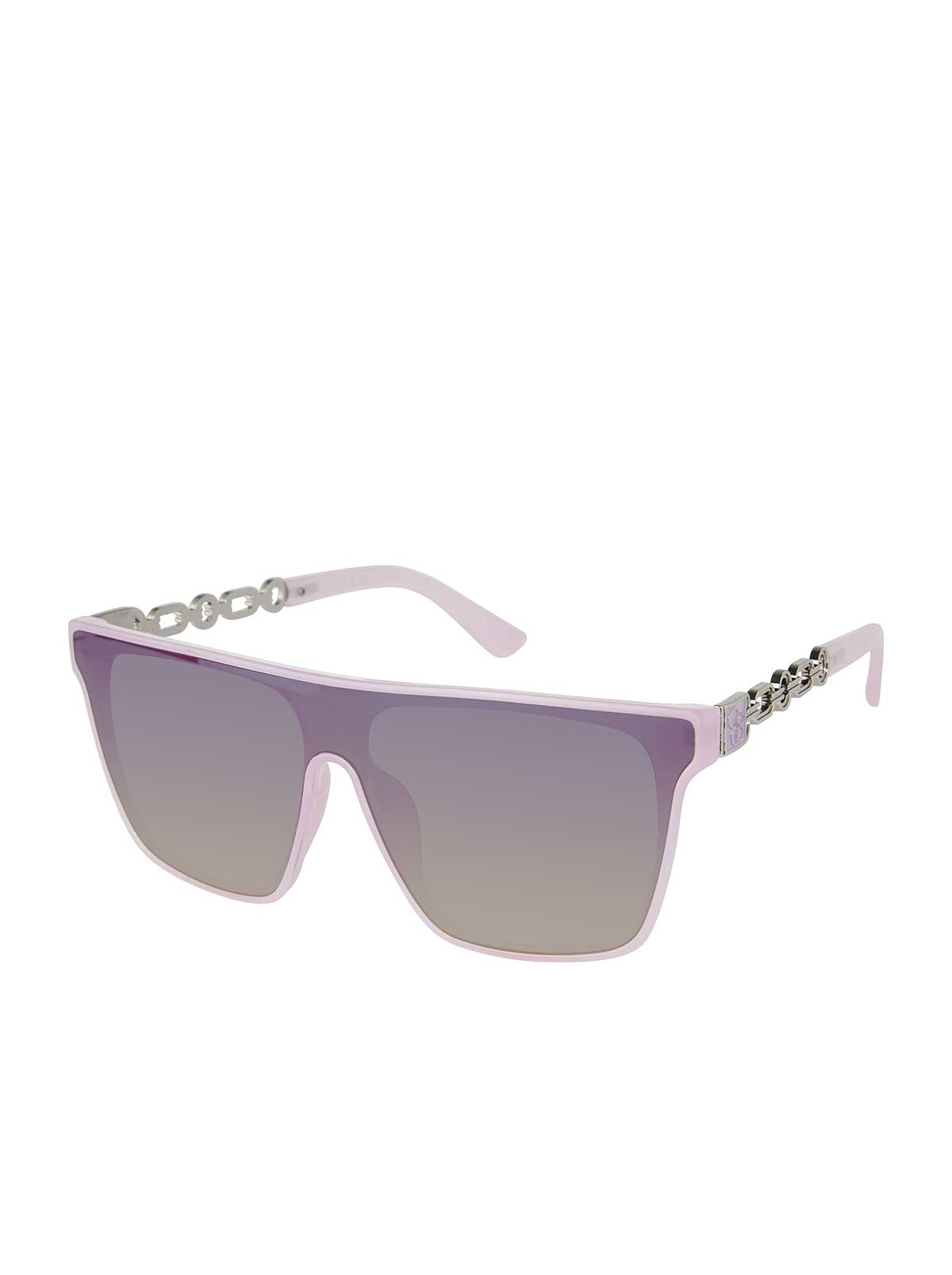 Accessories Metal Square Shield Sunglasses - Lavender | Jessica Simpson