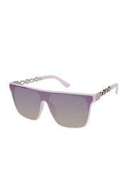 Accessories Metal Square Shield Sunglasses - Lavender | Jessica Simpson