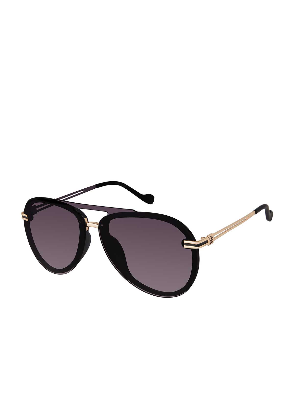Accessories Metal Aviator Sunglasses - Smoke Matte Black | Jessica Simpson