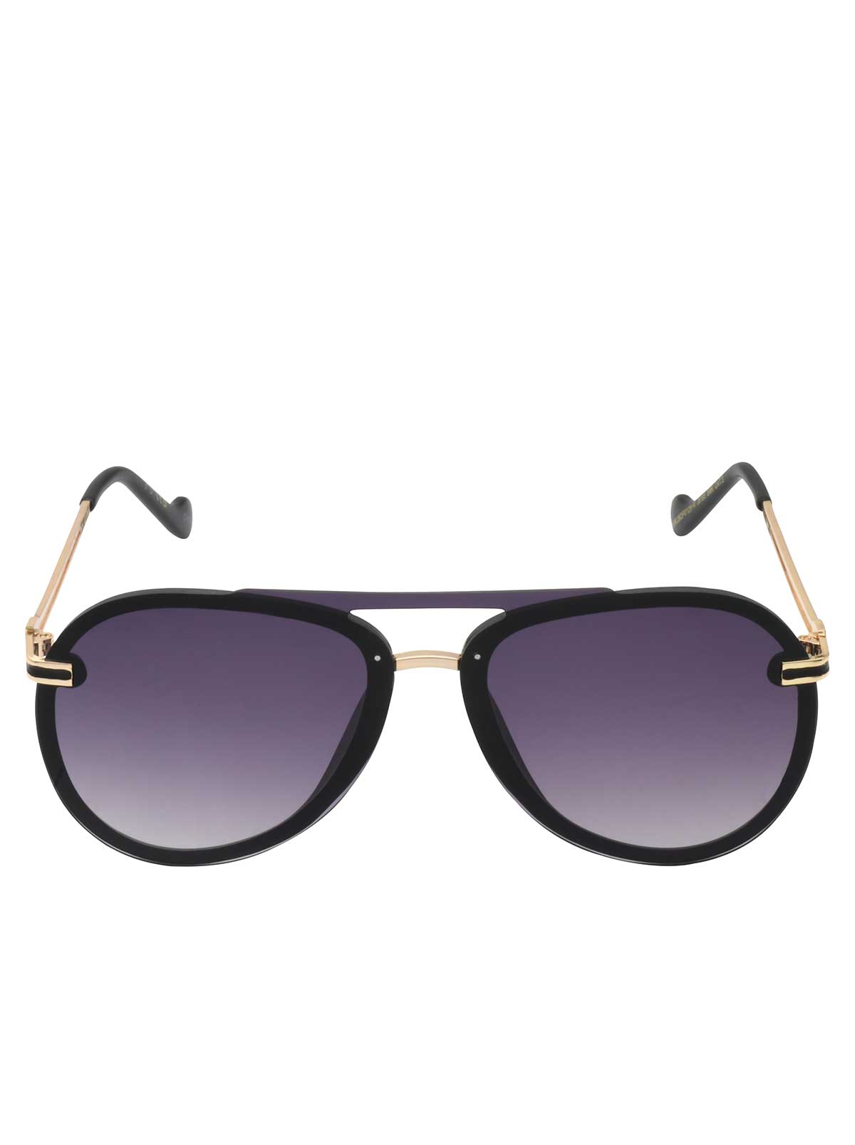 Accessories Metal Aviator Sunglasses - Smoke Matte Black | Jessica Simpson