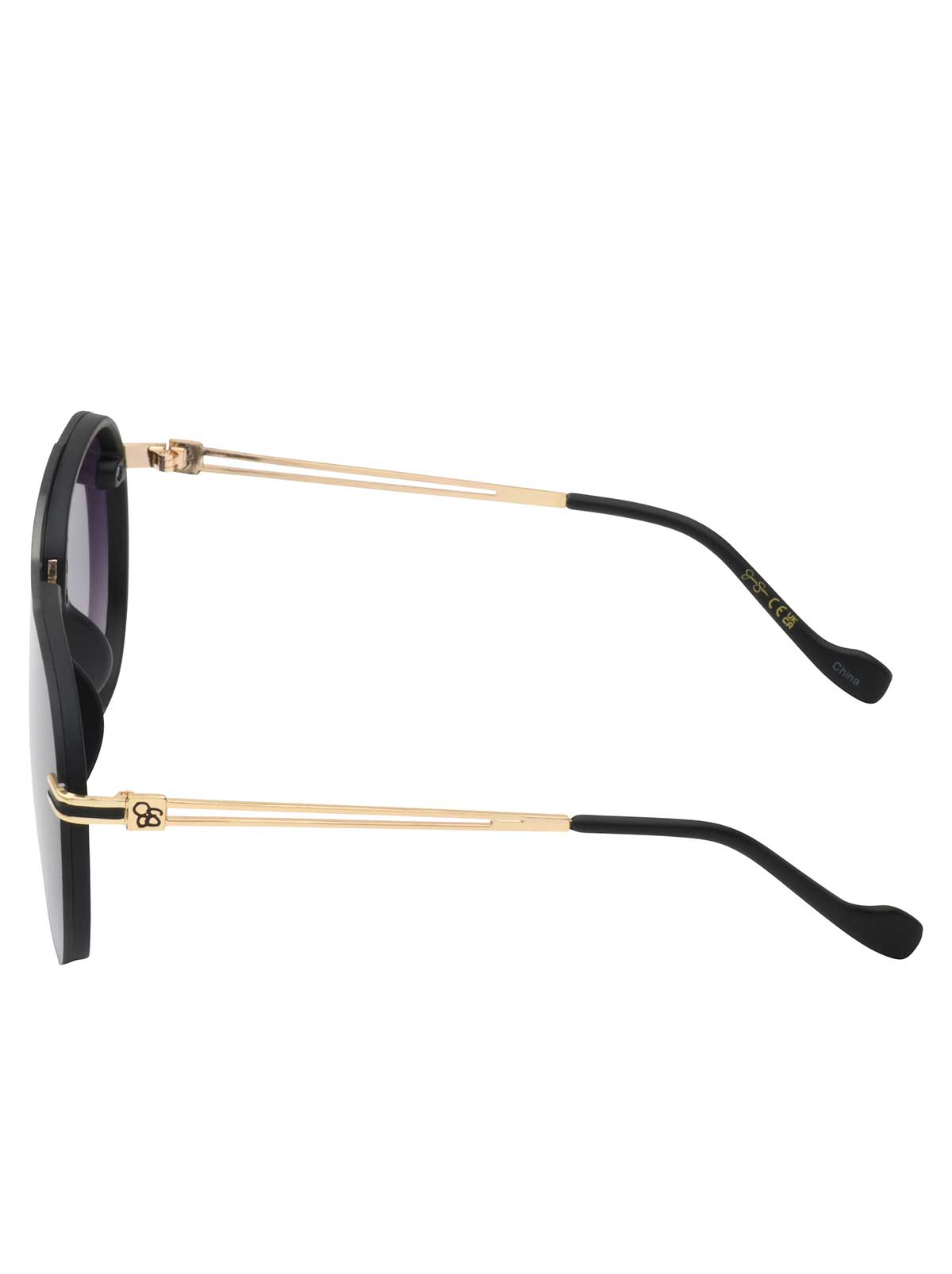 Accessories Metal Aviator Sunglasses - Smoke Matte Black | Jessica Simpson