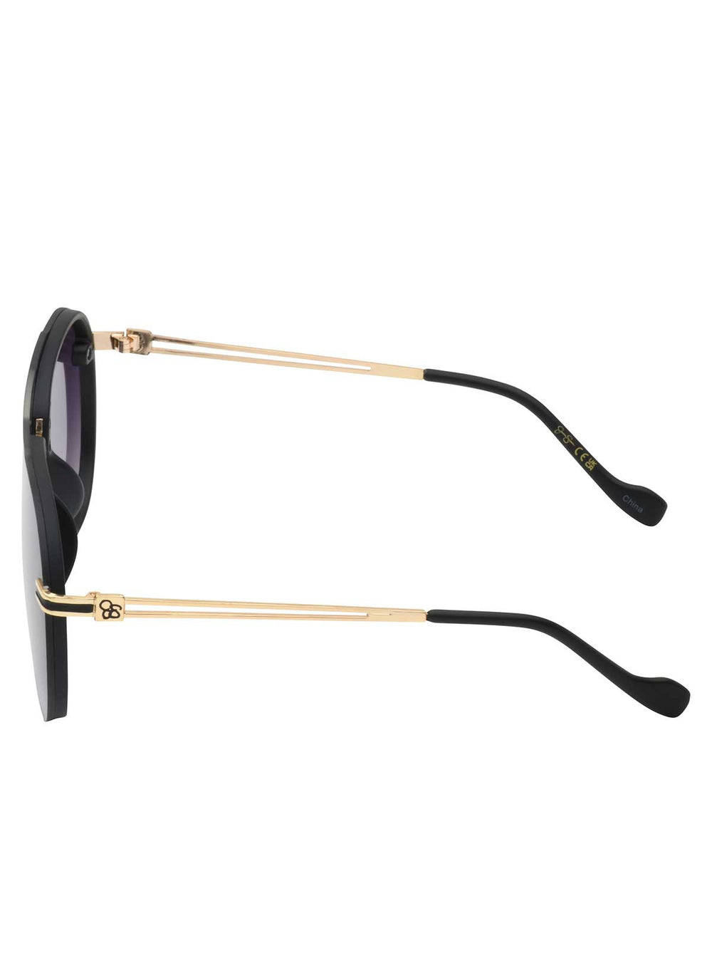 Accessories Metal Aviator Sunglasses - Smoke Matte Black | Jessica Simpson
