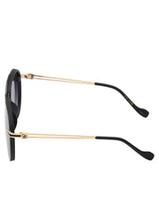 Accessories Metal Aviator Sunglasses - Smoke Matte Black | Jessica Simpson