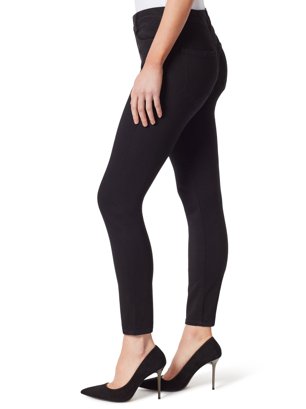 Women Adored High Rise Ankle Skinny Jeans - Black | Jessica Simpson