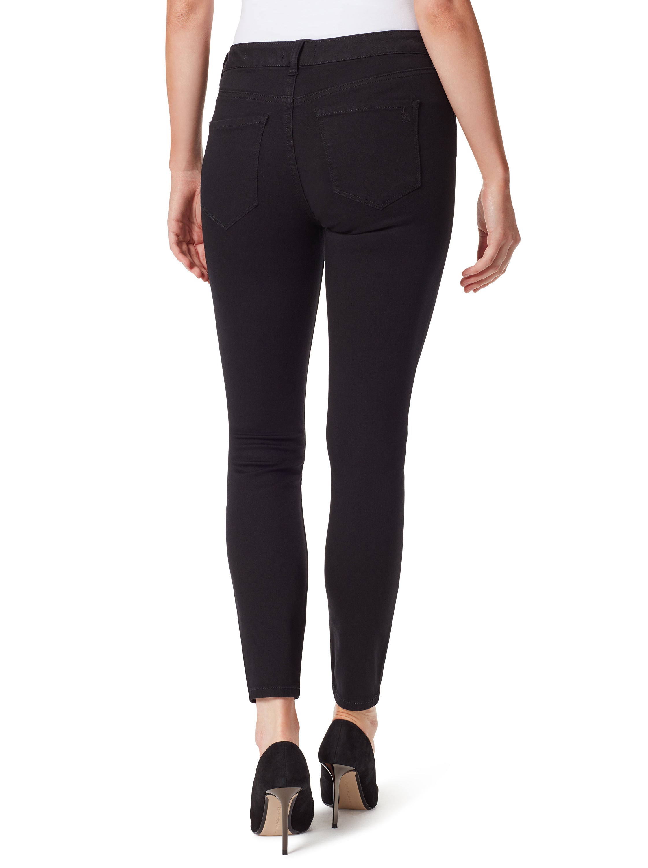 Women Adored High Rise Ankle Skinny Jeans - Black | Jessica Simpson