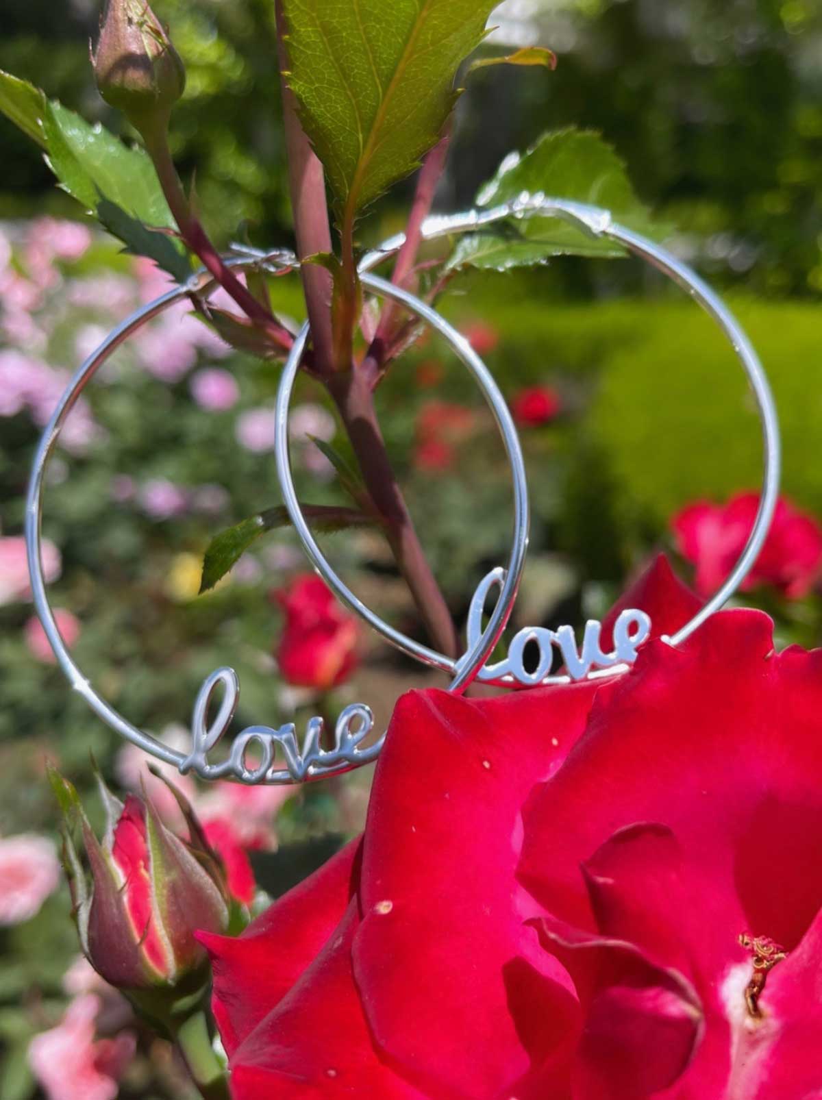 Accessories Personalized Hoop Earrings - Sterling Silver | Jessica Simpson