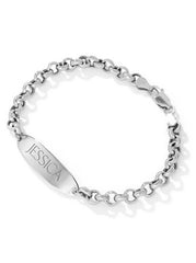 Accessories Personalized ID Bracelet - Sterling Silver | Jessica Simpson