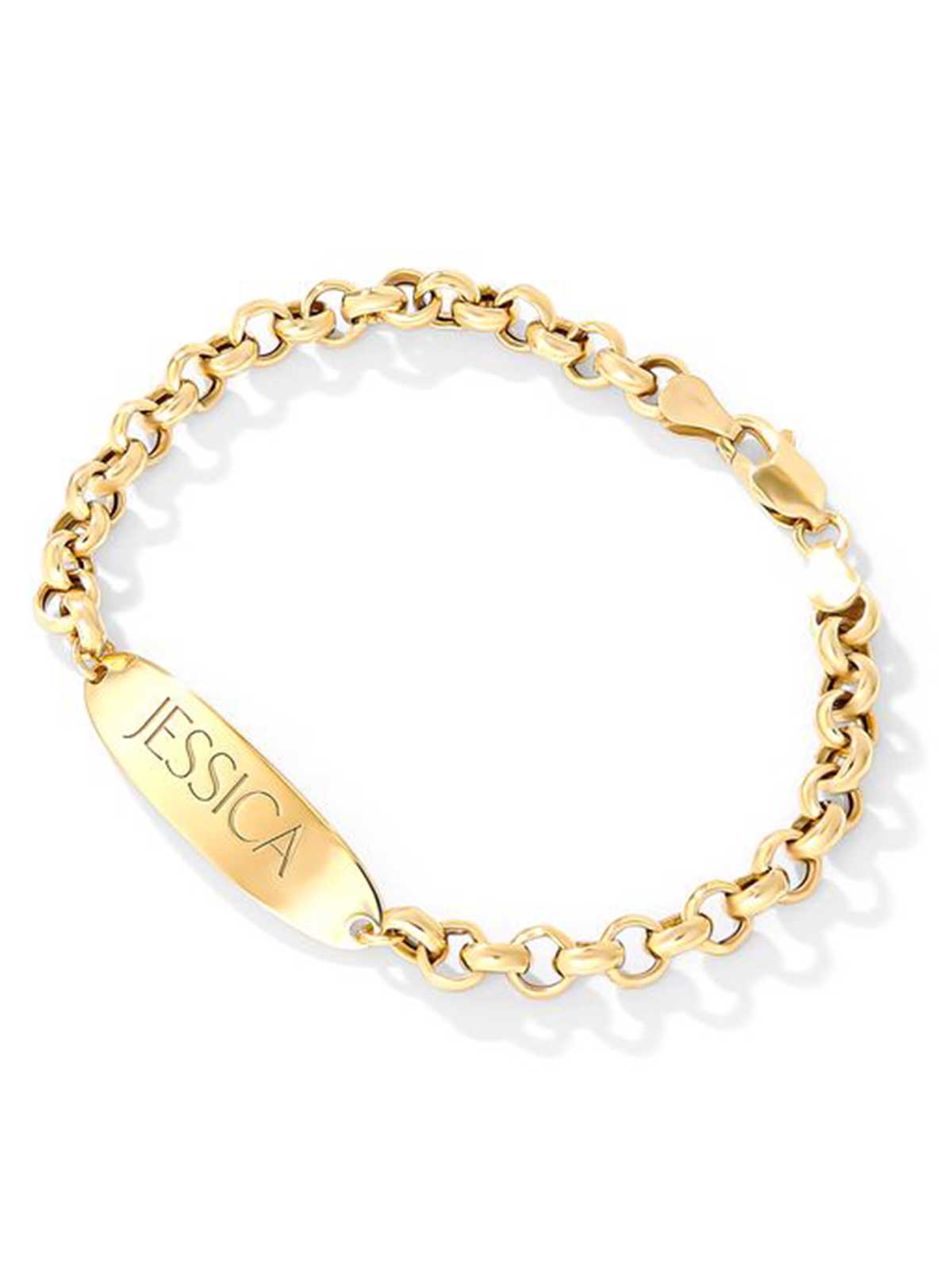 Accessories Personalized ID Bracelet - 18K Gold Plated | Jessica Simpson