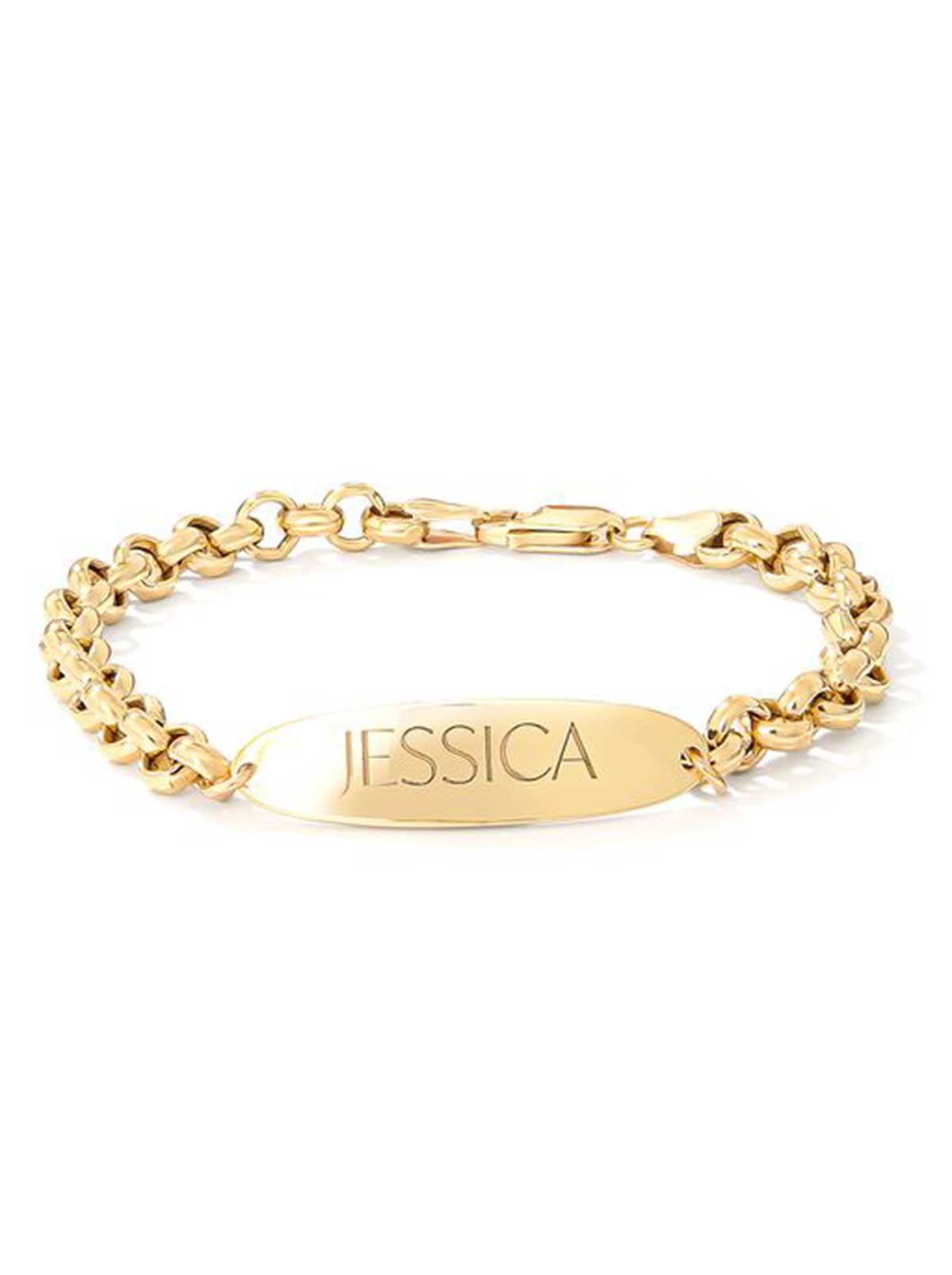 Accessories Personalized ID Bracelet - 18K Gold Plated | Jessica Simpson