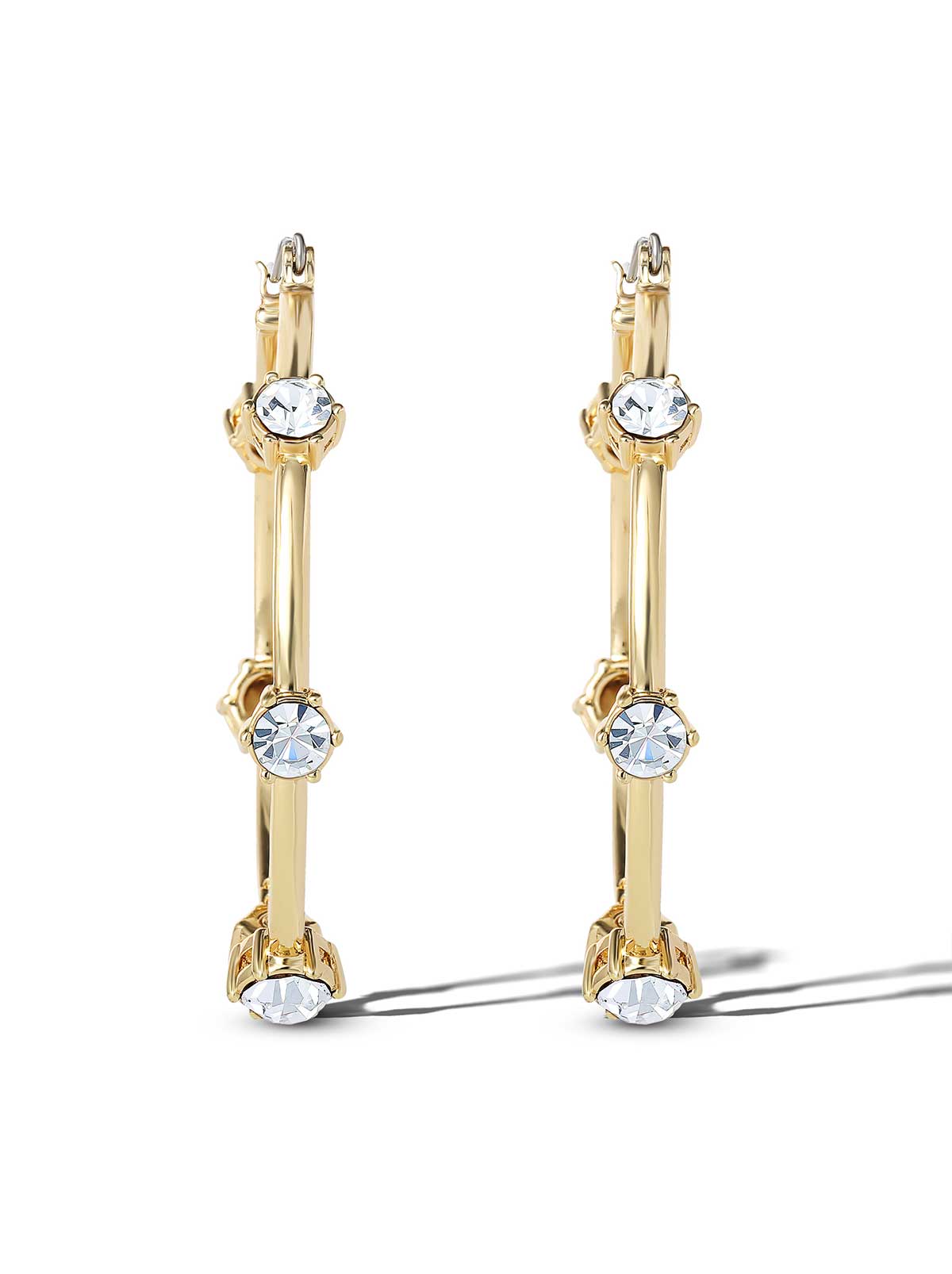 Accessories Large Hoop Crystal Earrings | Jessica Simpson