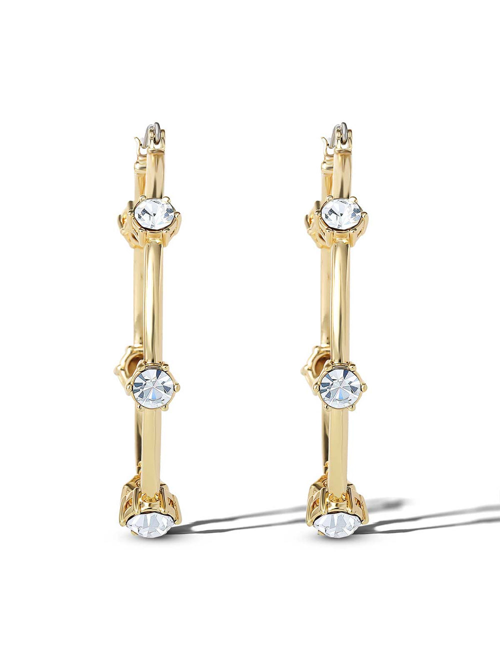 Accessories Large Hoop Crystal Earrings | Jessica Simpson