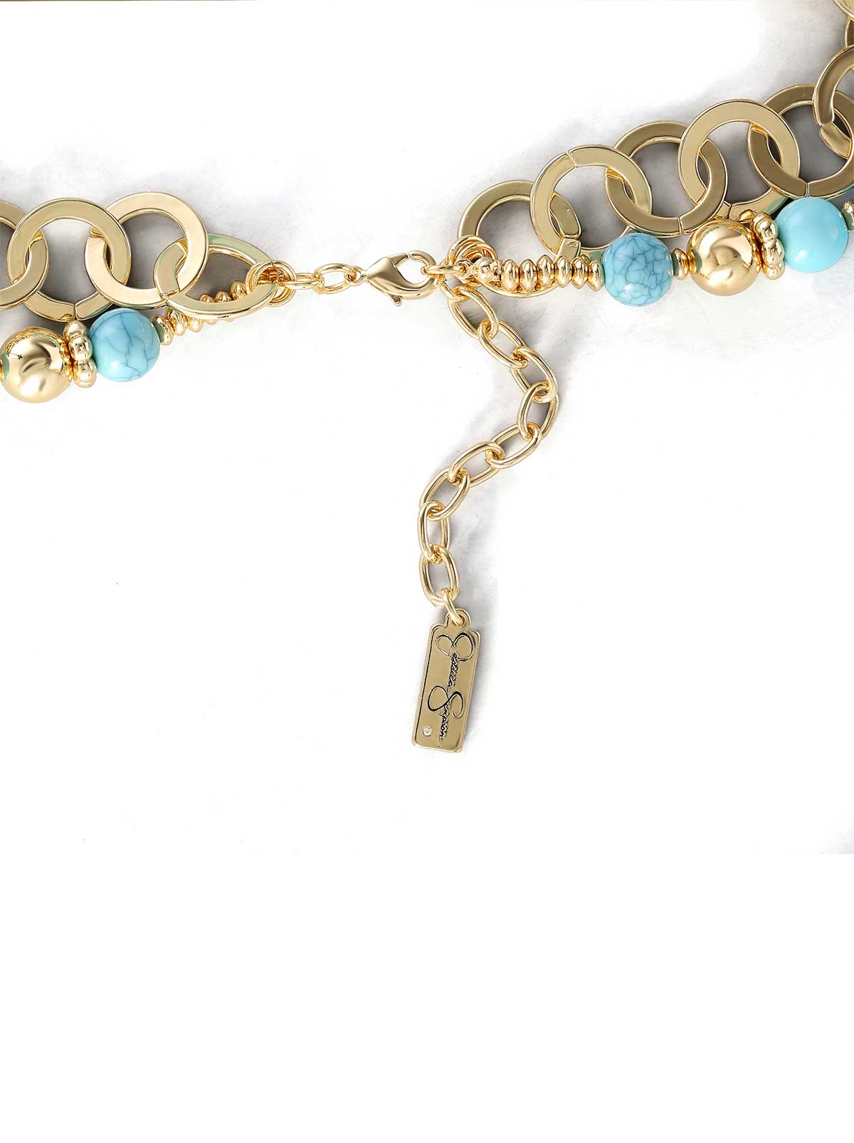 Accessories Layered Necklace with Turquoise Beads | Jessica Simpson