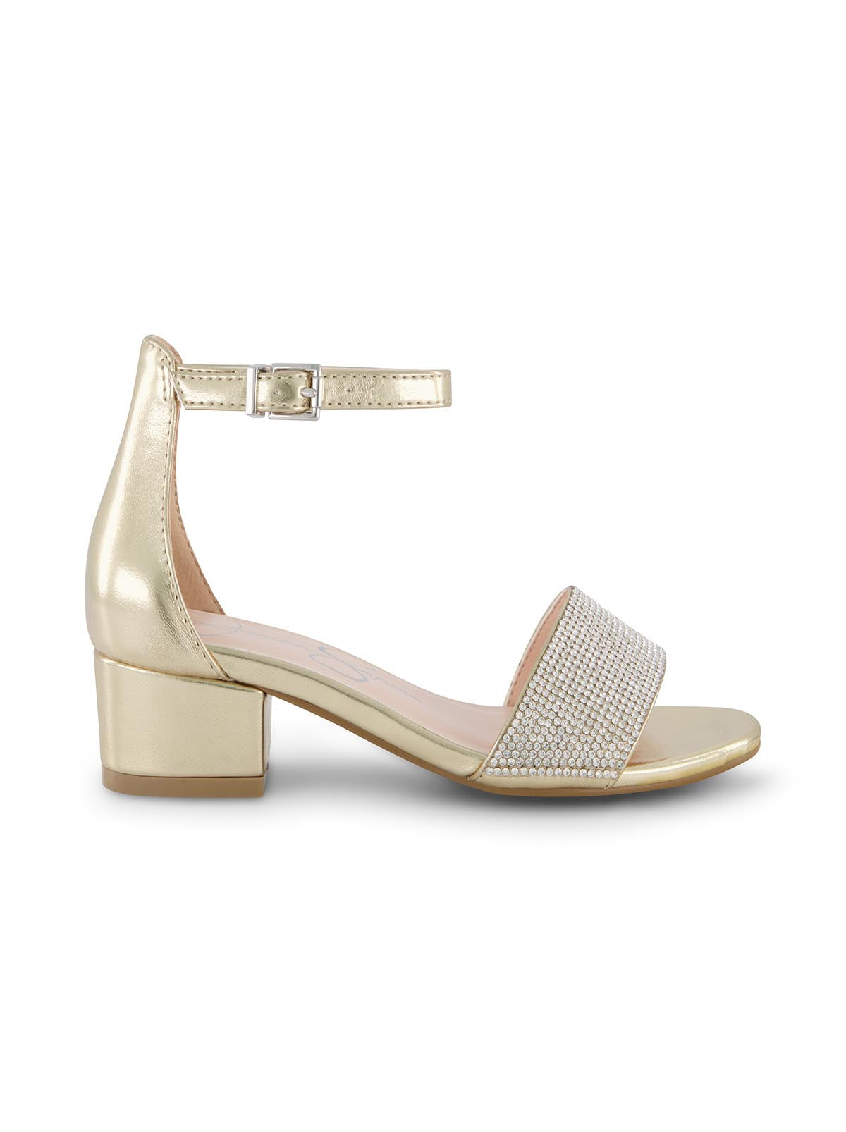 Women Girls' Pearl Stone Dress Heel - Gold | Jessica Simpson