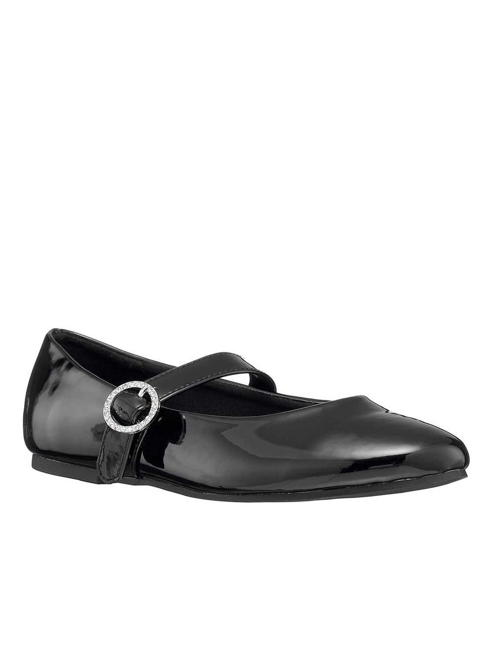 Women Toddler Amy Jeweled Buckle Ballet Flat - Black | Jessica Simpson