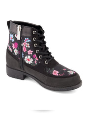 Women Girls' Daria Lace Moto Boot - Black | Jessica Simpson