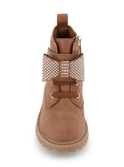 Women Toddler Daria Bow Moto Boot - Cognac | Jessica Simpson