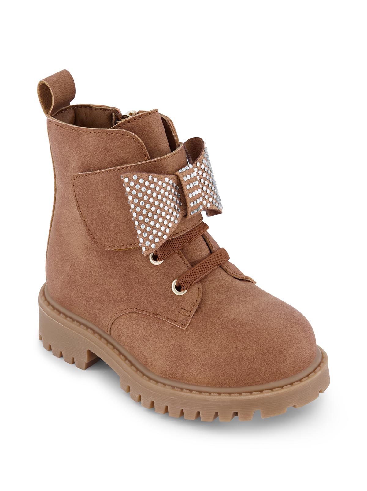 Women Toddler Daria Bow Moto Boot - Cognac | Jessica Simpson