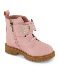 Women Toddler Daria Bow Moto Boot - Blush | Jessica Simpson
