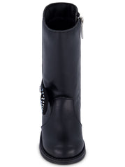 Women Toddler Evie Bow Tall Boot - Black | Jessica Simpson