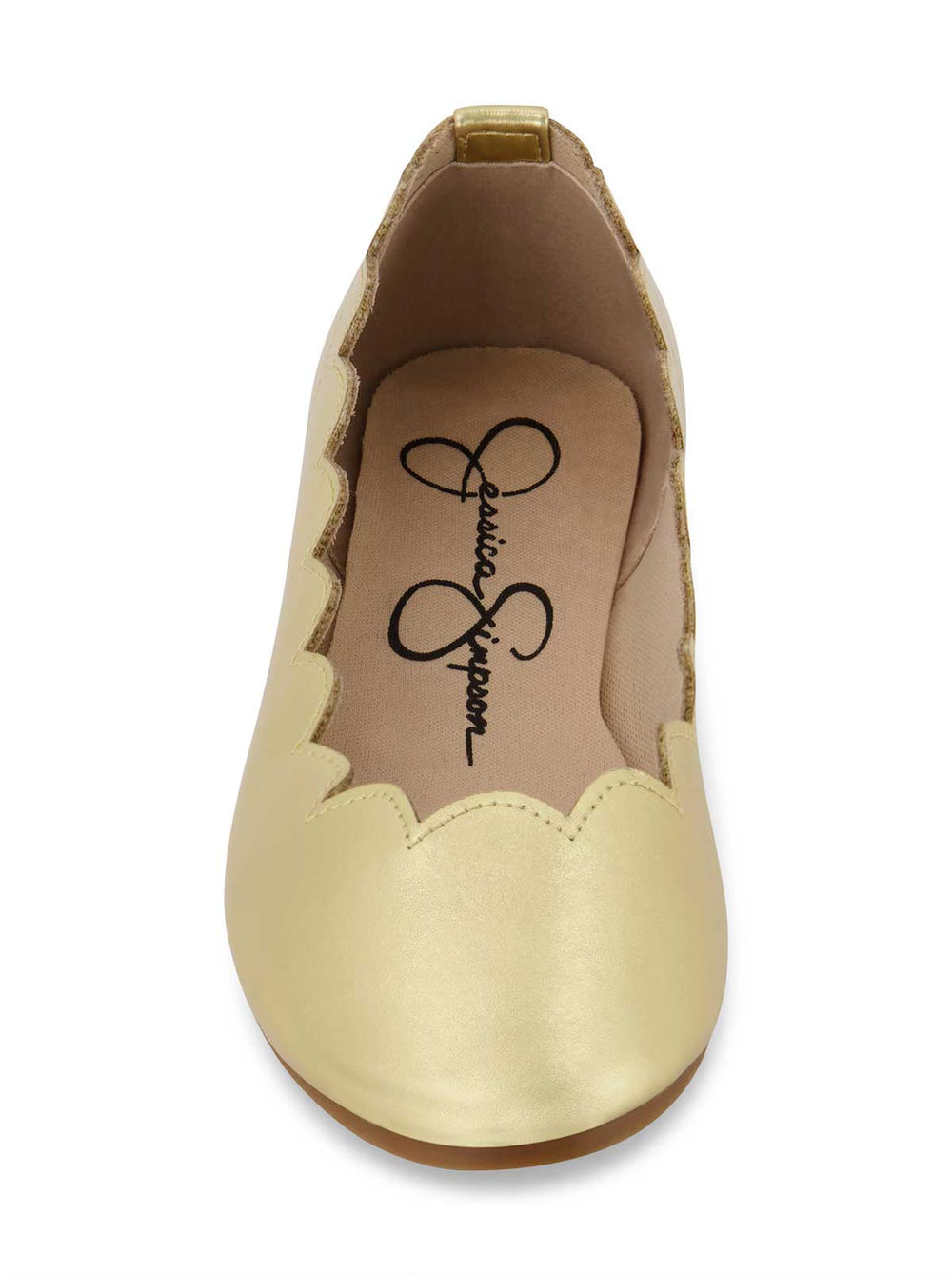 Women Girls' Amy Scallop Ballet Flat - Gold | Jessica Simpson