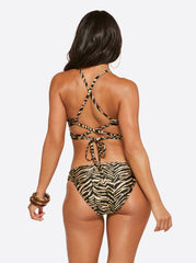 Women Eazy Zebra Twist Front Cami - Black Multi | Jessica Simpson