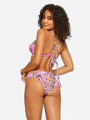 Women French Exit Full Support Triangle Bra - Pink Multi | Jessica Simpson