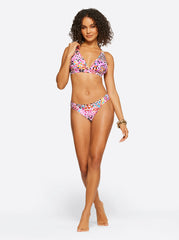 Women French Exit Full Support Triangle Bra - Pink Multi | Jessica Simpson