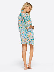 Women Dream State Cover Up - Blue Multi | Jessica Simpson