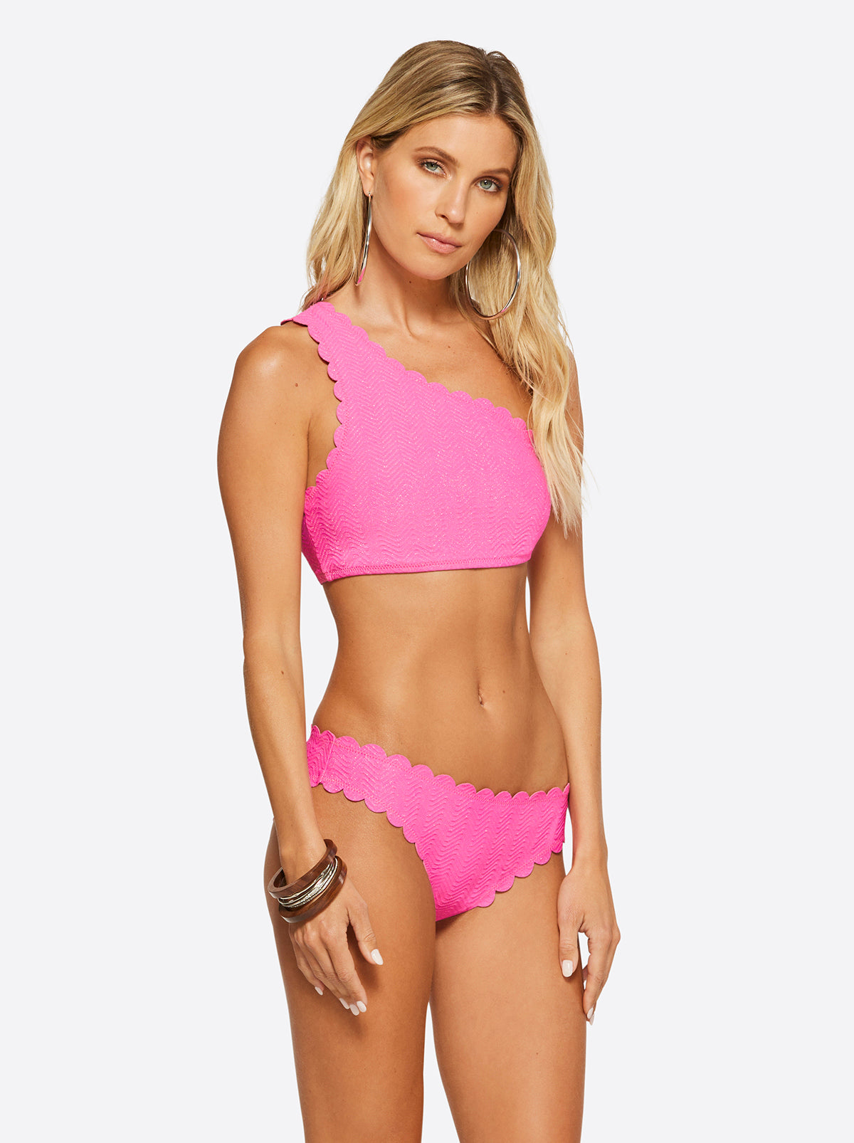 Women Under the Sea One Shoulder Top - Pink Parfait | Jessica Simpson
