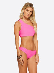 Women Under the Sea One Shoulder Top - Pink Parfait | Jessica Simpson