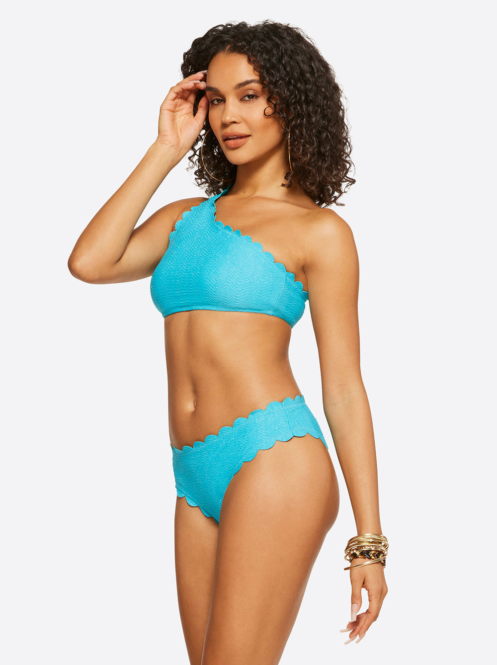 Women Under the Sea One Shoulder Top - Paradise Sky | Jessica Simpson