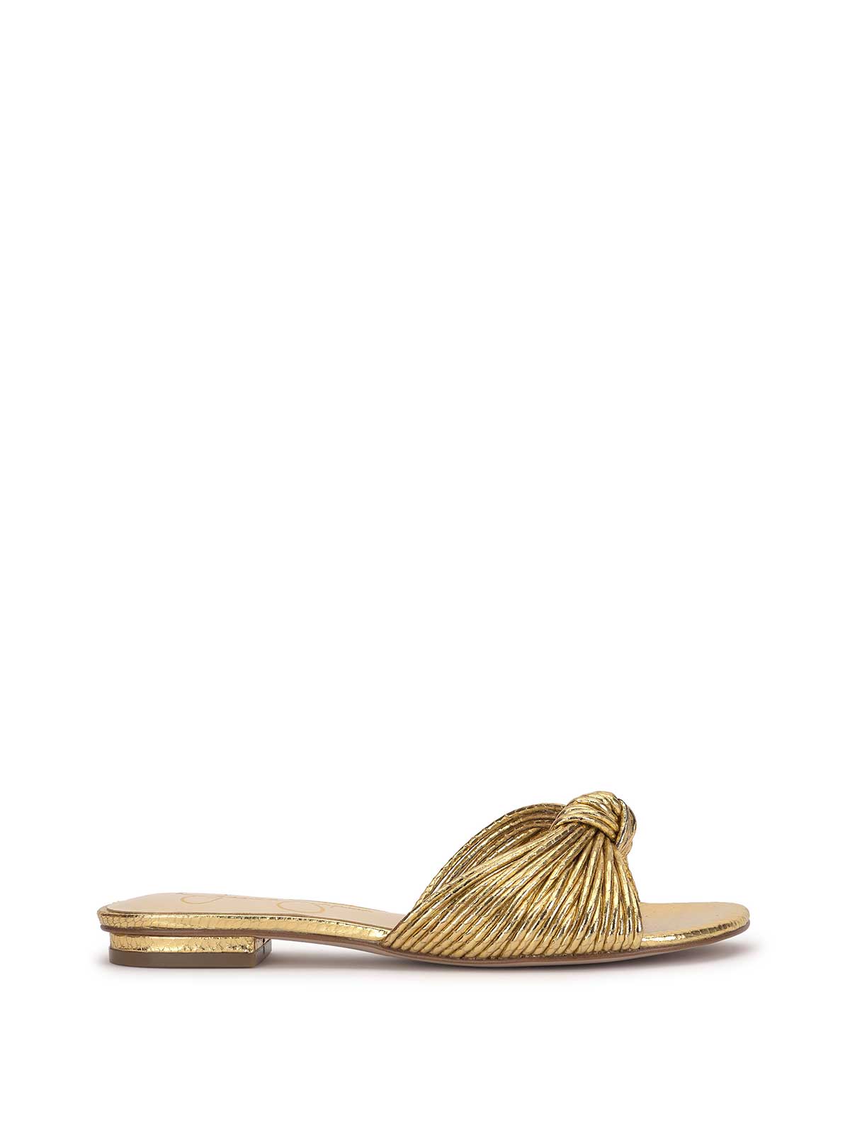 Women Dydra Knotted Flat Sandal - Gold | Jessica Simpson