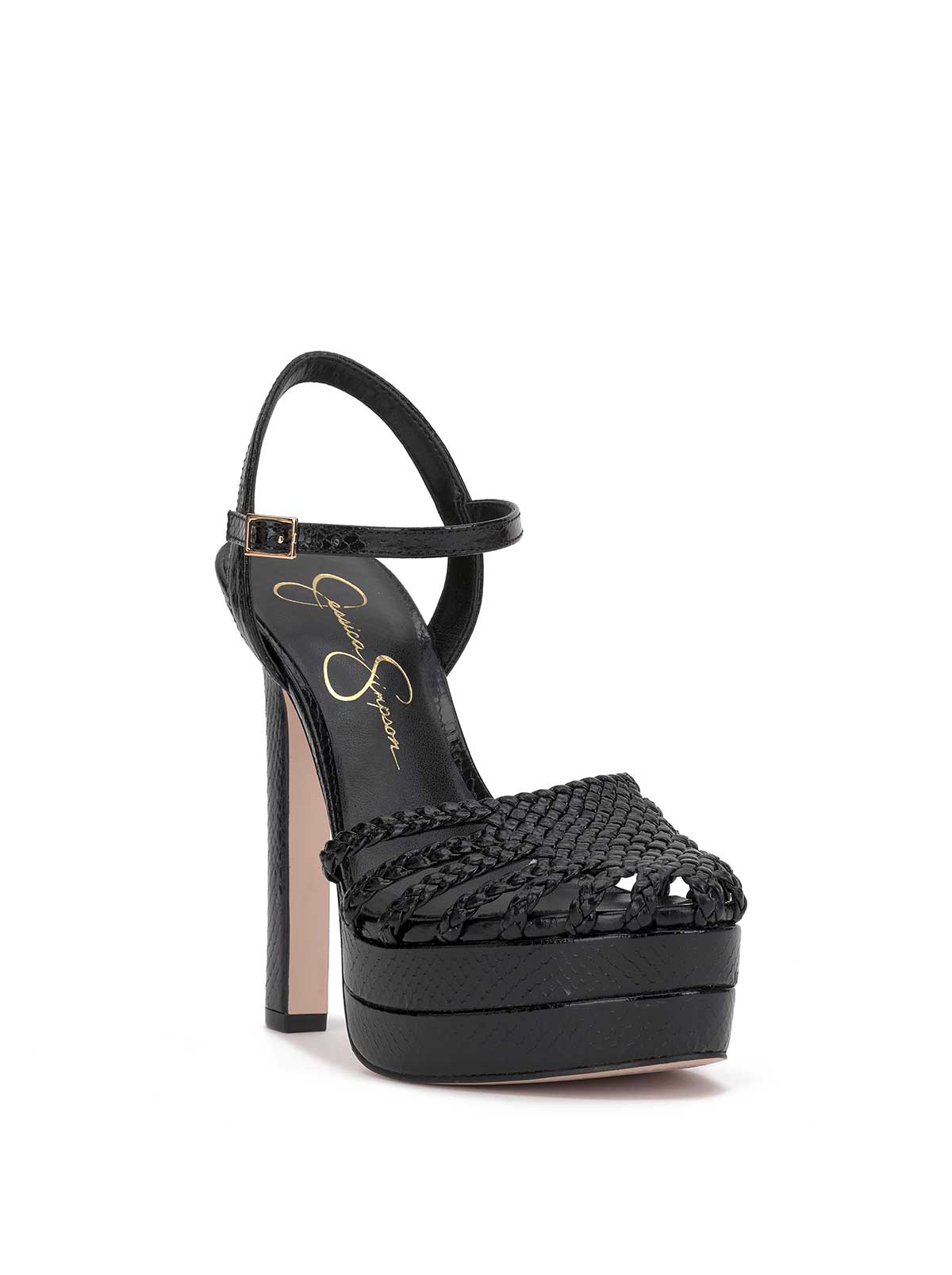 Women Inaia Braided Platform Sandal - Black | Jessica Simpson