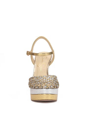 Women Inaia Braided Platform Sandal - Gold | Jessica Simpson