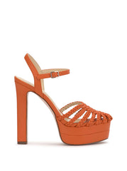 Women Inaia Braided Platform Sandal - Tangerine | Jessica Simpson