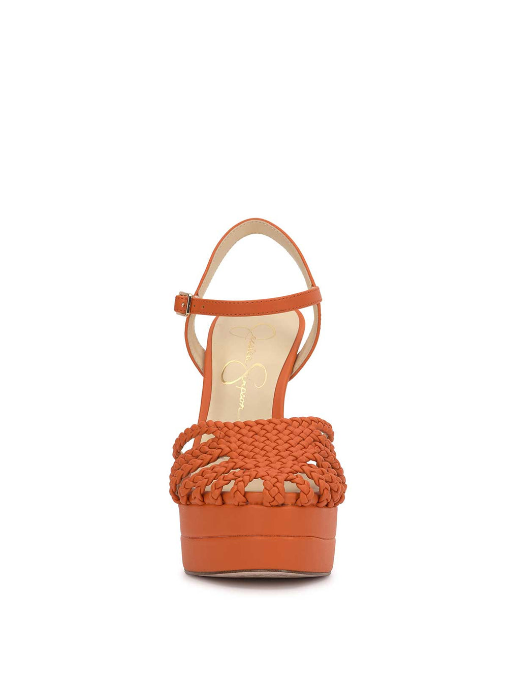 Women Inaia Braided Platform Sandal - Tangerine | Jessica Simpson