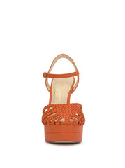 Women Inaia Braided Platform Sandal - Tangerine | Jessica Simpson