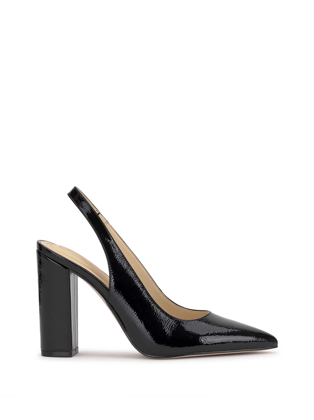 Women Noula Slingback Pointed Toe Pump - Black Patent | Jessica Simpson
