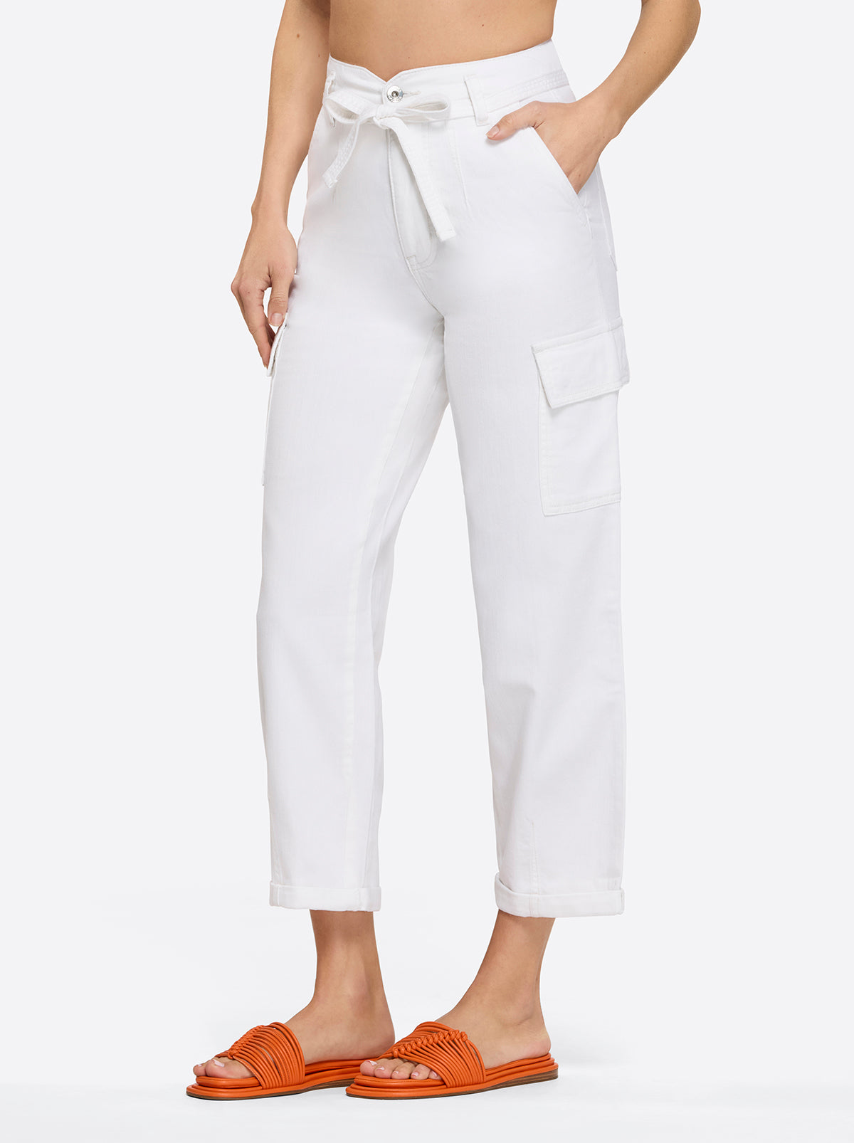 Women Allie Utility Bottom - White | Jessica Simpson