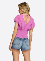 Women Lilianna Top - Radiant Orchid | Jessica Simpson