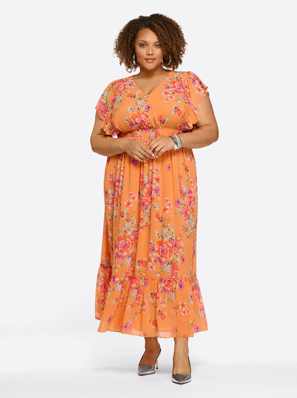 Women Althea Maxi Dress - Watercolor Roses | Jessica Simpson