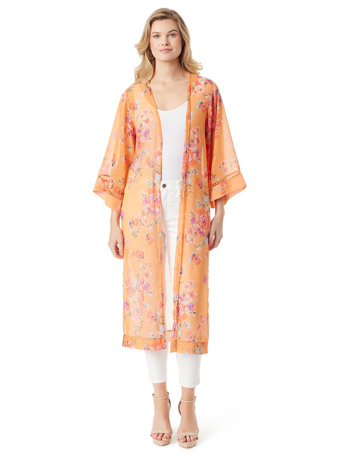 Women Caelan Kimono - Watercolor Roses | Jessica Simpson